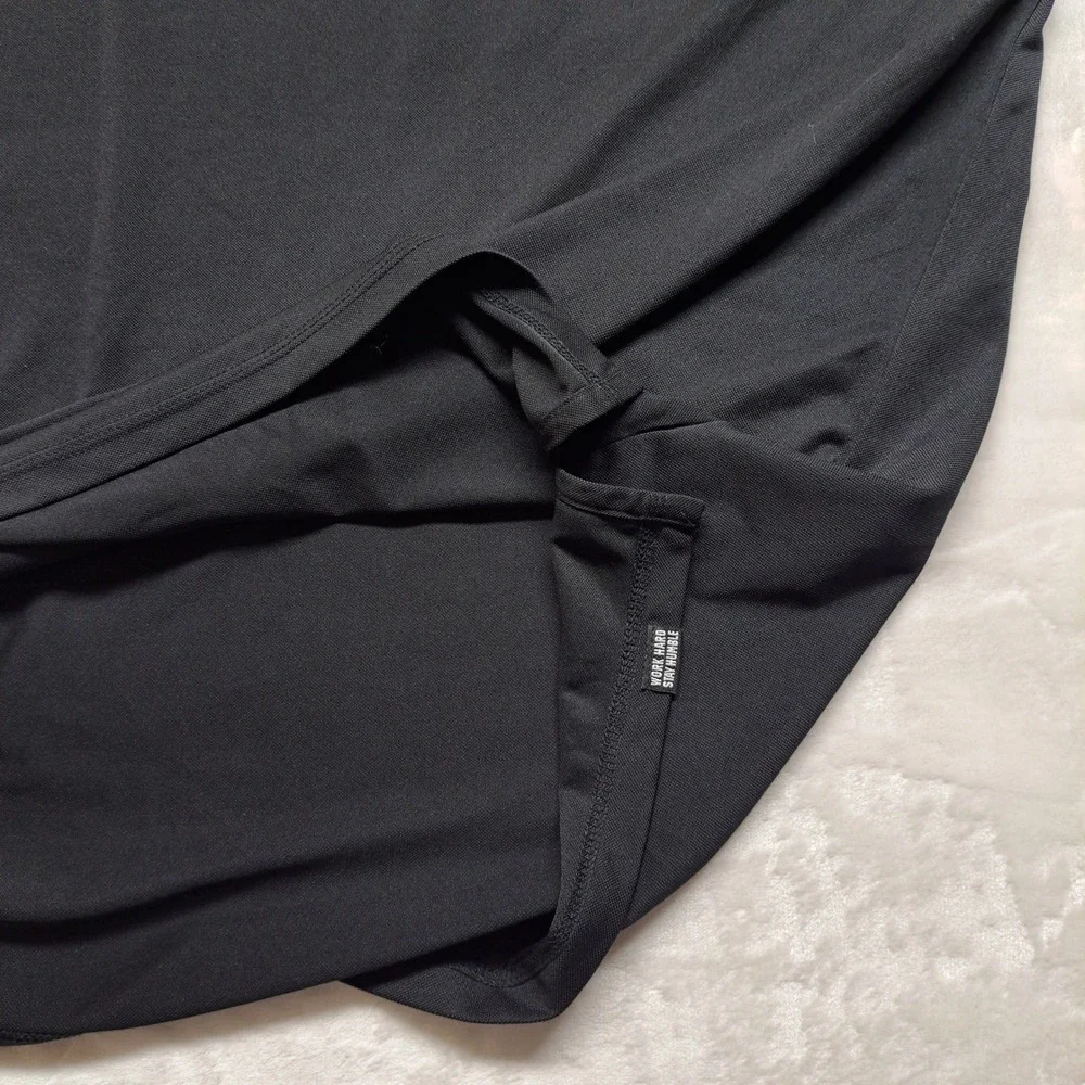 Dixxon Flannel Company Polo Shirt Mens M Black D-Sport Performance Excellent